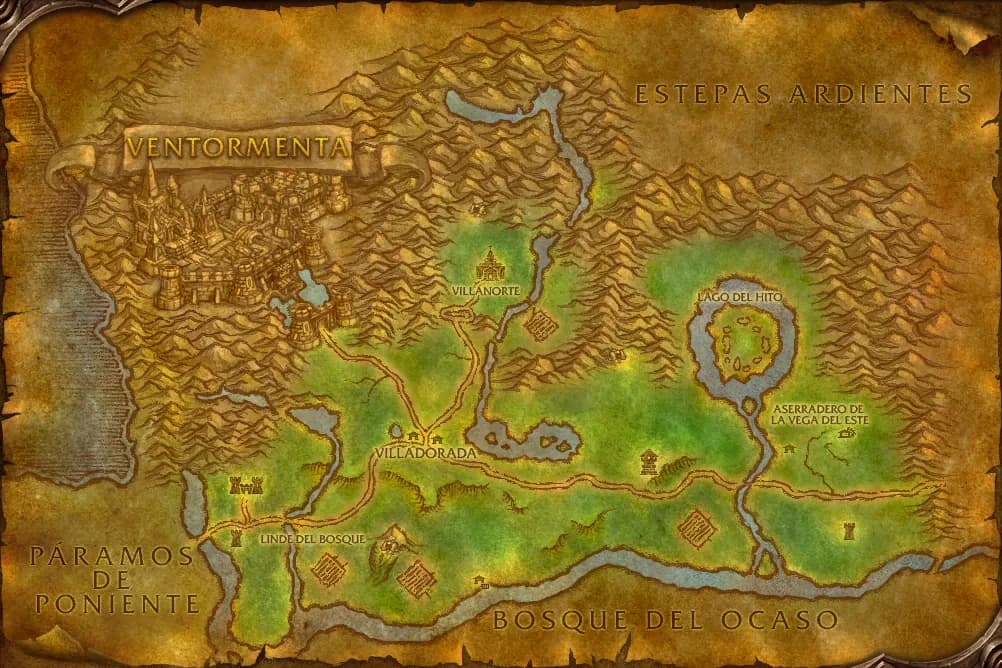Mapa de Bosque de Elwynn