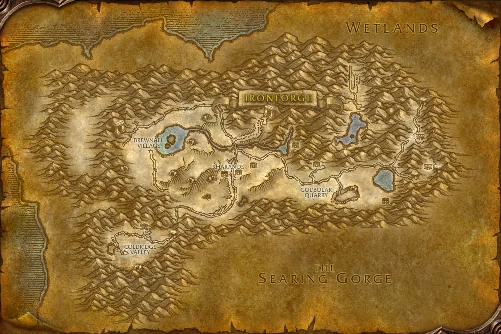 Map of Dun Morogh