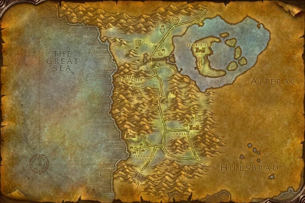 Map of Silverpine Forest