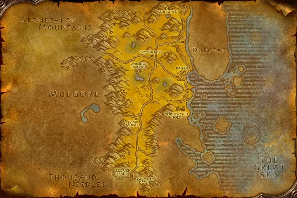 Map of The Barrens