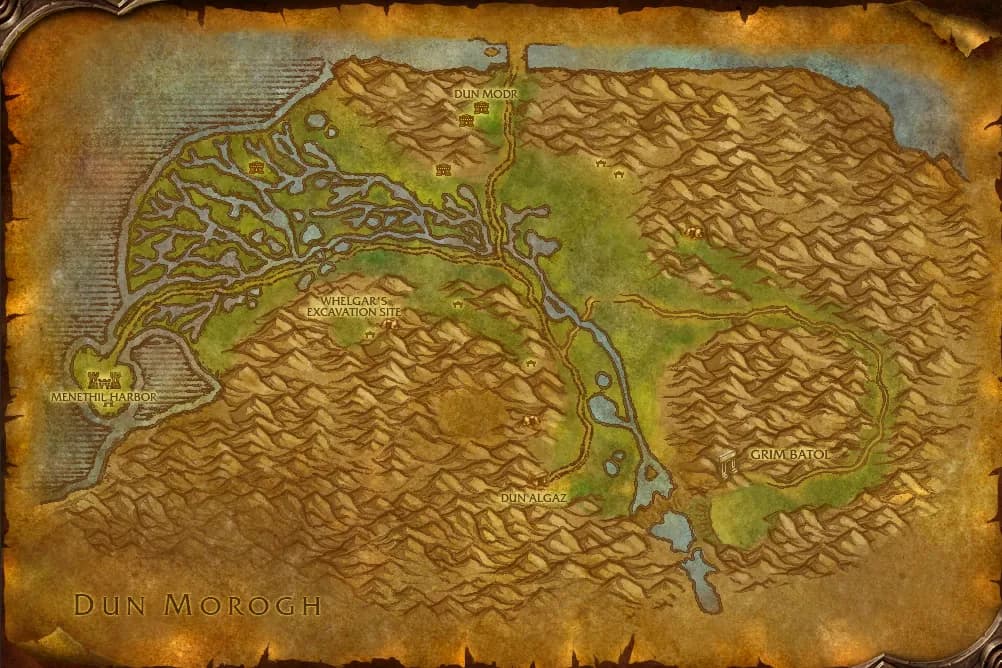 Map of Wetlands