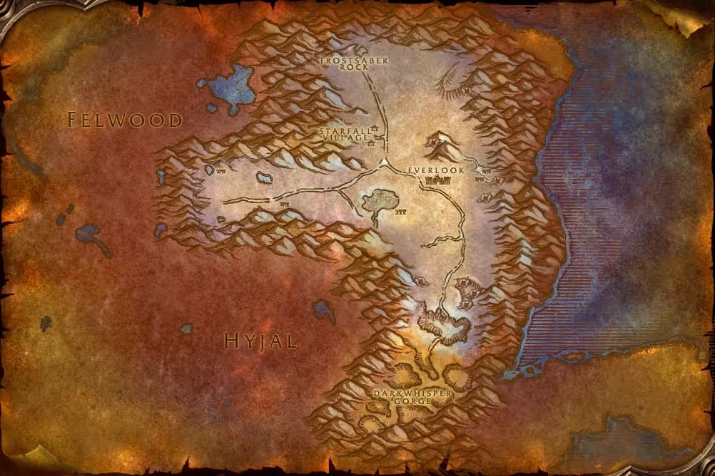 Map of Winterspring