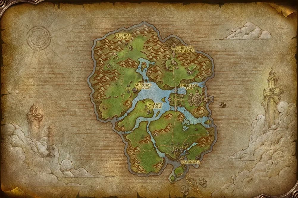 Map of Zephras Isle