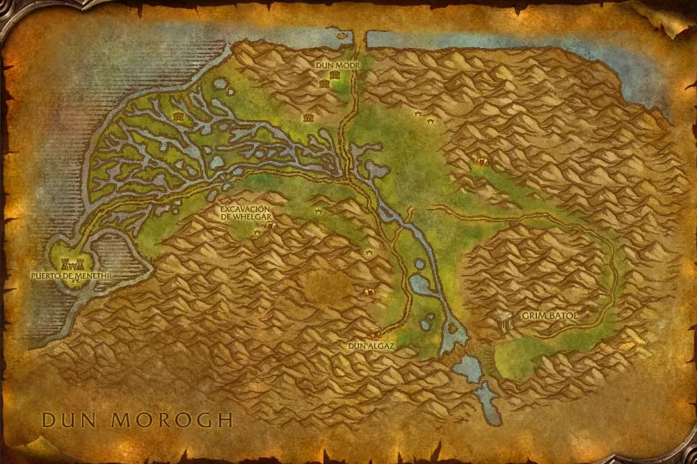Mapa de Los Humedales
