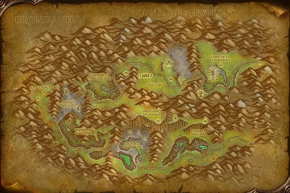 Mapa de Monte Hyjal